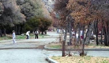 Volunteers Cleaning the Campground